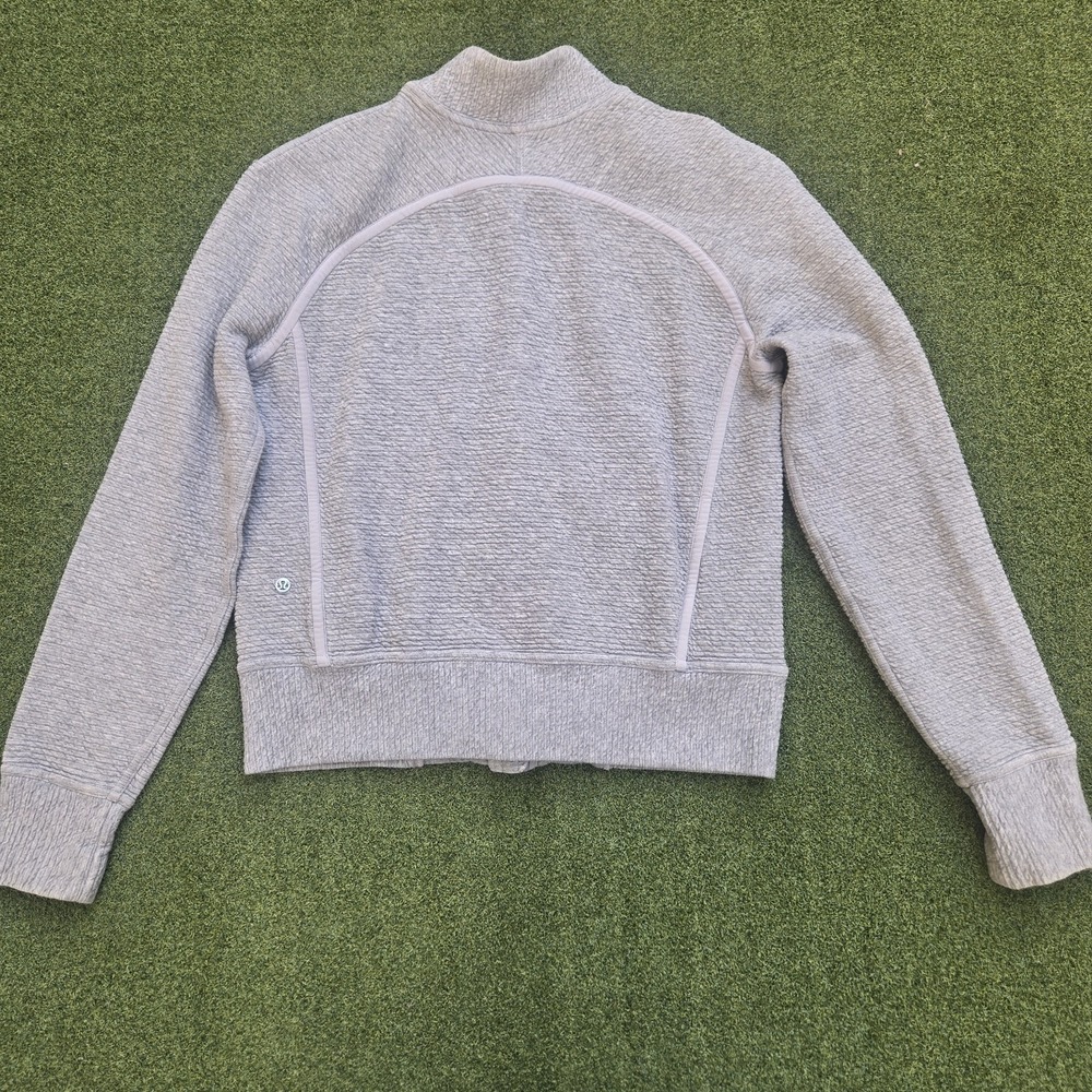Lululemon On Repeat Bomber Jacket Women's Size 4 Gray - Picture 2 of 12